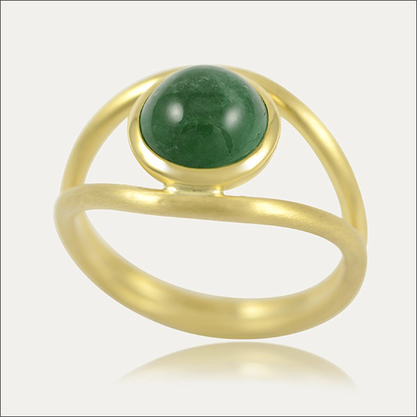 smaragd ring emerald grün green gold schmuck handmade handarbeit gold goldschmiede freiburg